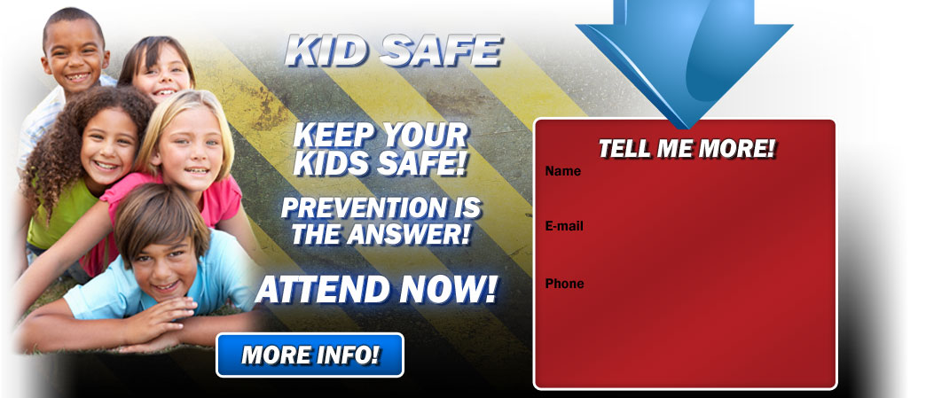 Premier Martial Arts Kid Safe seminar teaches kids how to be safe from danger.