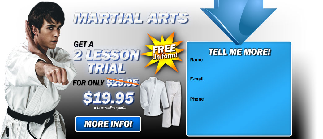 Martial Arts Adults and kickboxing Seagoville get a 2 lesson trial for only $19.95!